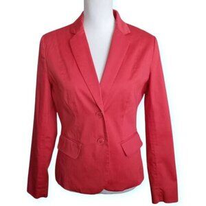 NEW YORK & COMPANY 7TH AVENUE PINK/CORAL BLAZER SZ.6 EUC.